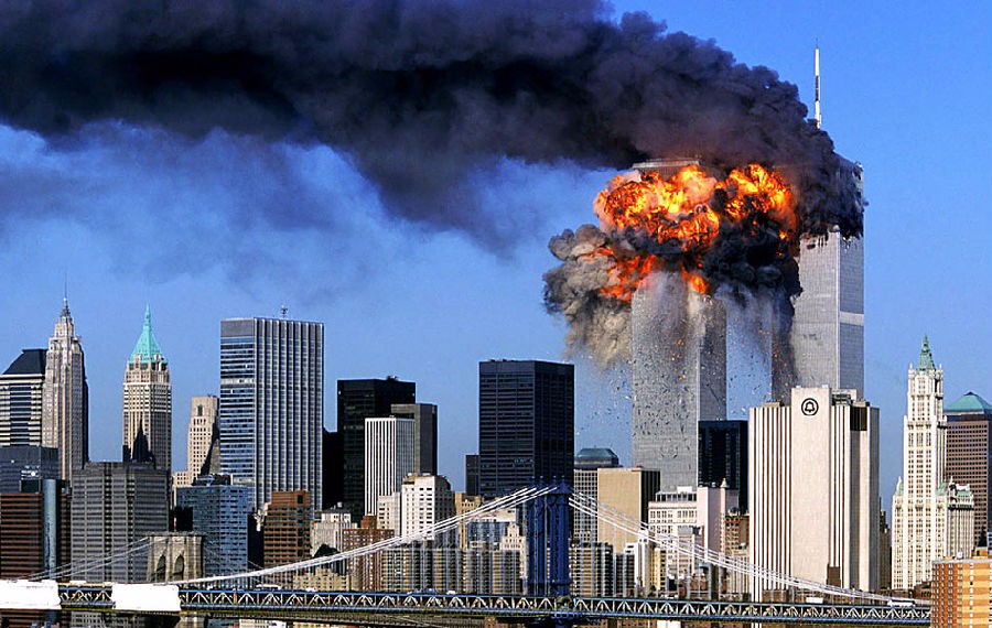 2001年9月11日，世贸中心被恐怖分子袭击。